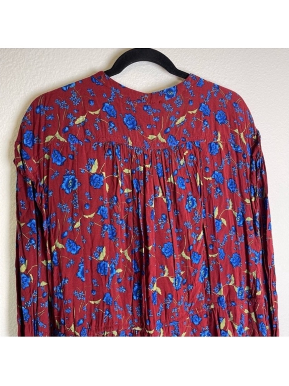 Free People Mini Dress Flower Fields Floral Print Boho Garden Party Cottagecore - Picture 9 of 12